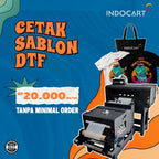 Jasa Cetak Sticker Film Sablon Digital UV DTF ( Direct To FIlm ) Cetak Print Full Colour Berbagai Ukuran