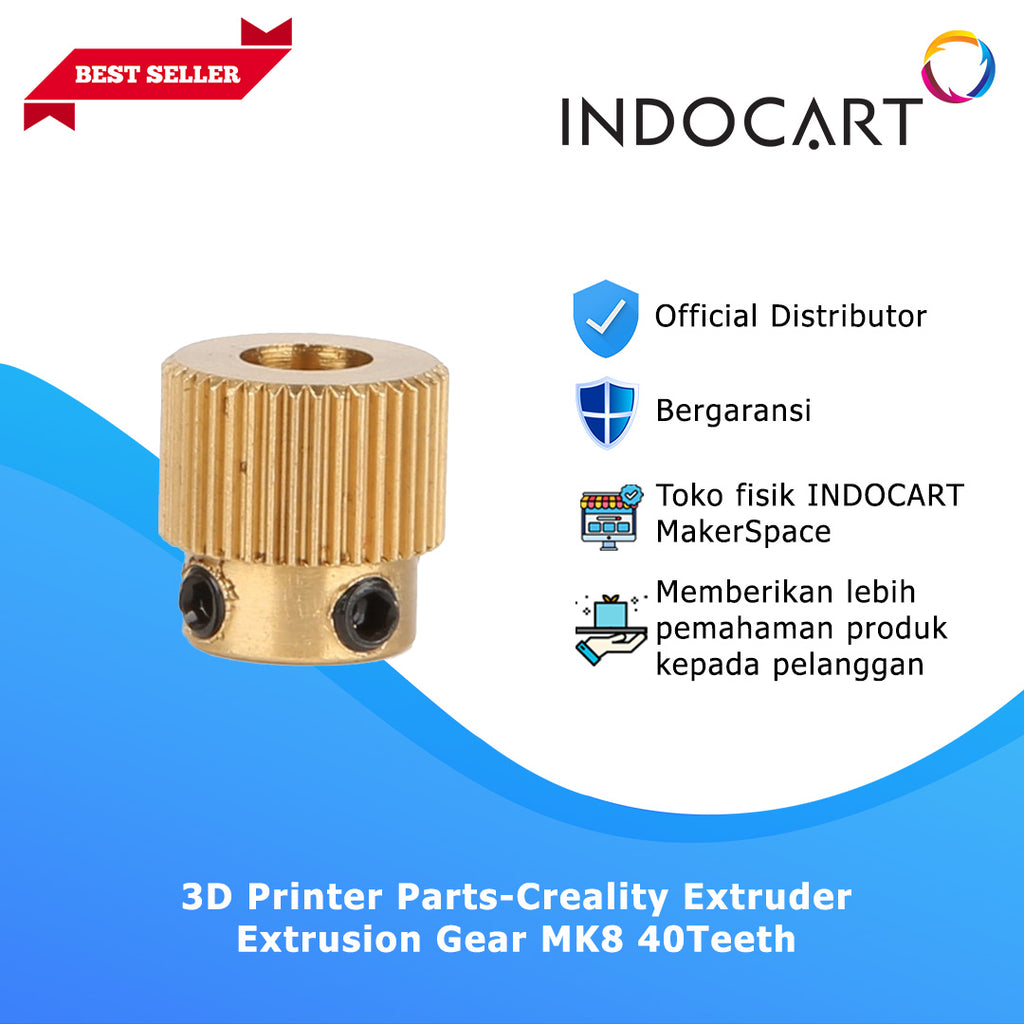 3D Printer Parts Creality OEM Extrusion Gear Kit MK8 40 Teeth