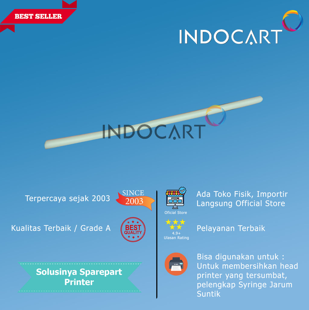 Silicon Tube 1 Line-Selang Pembersih Head Printer 1 Jalur-10 Pcs