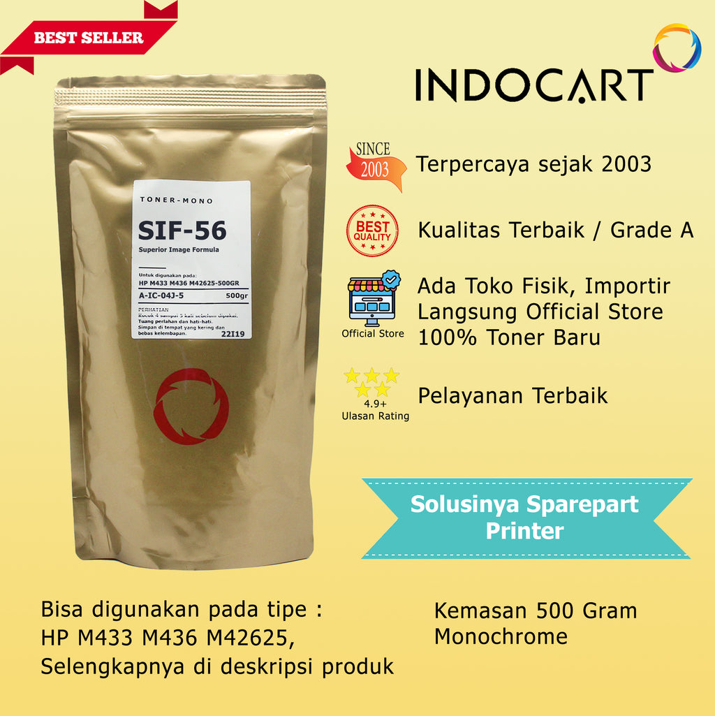 Serbuk Toner SIF-56 W1002YC W9014MC-HP MFP E72625 E72630 E82540 E82550 E82560-500gr