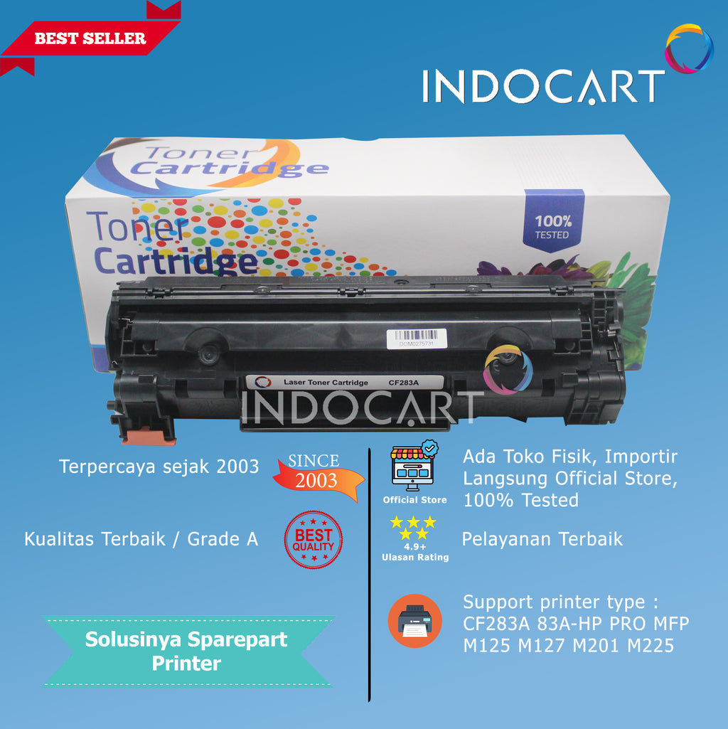 Toner Cartridge Compatible CF283A 83A-HP LaserJet Pro MFP M125 M127 M201 M225