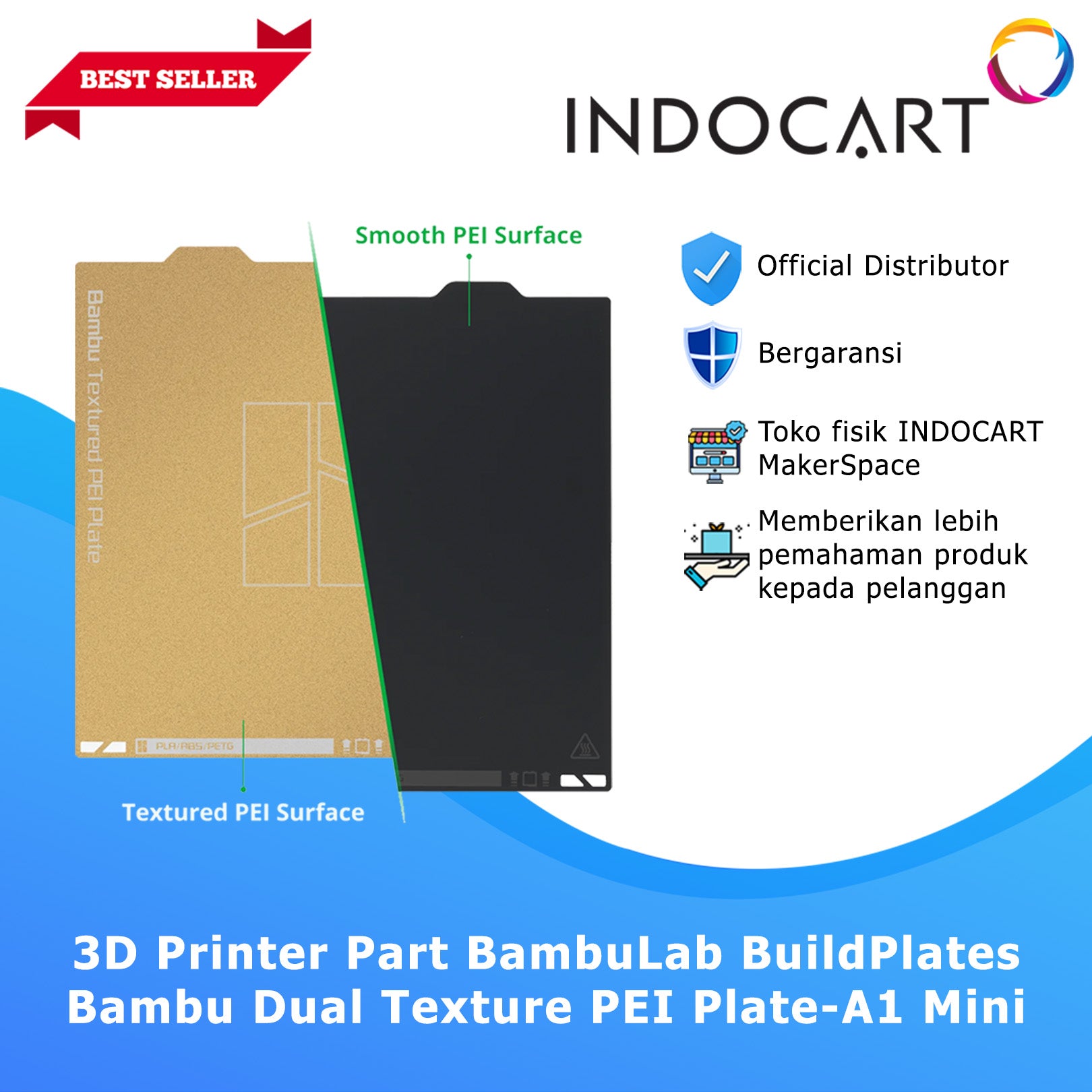 3D Printer Parts BambuLab BuildPlates Dual Texture PEI Plate BambuLab A1 Mini
