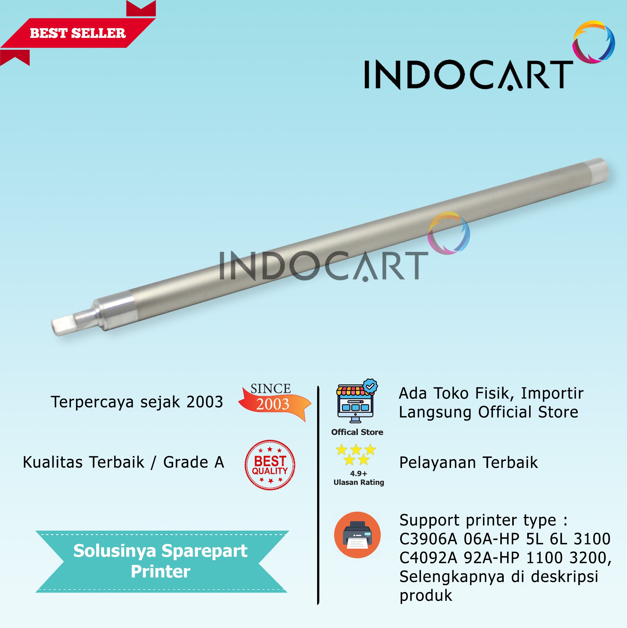 Magnet Roller Sleeve Perak Q2613A 13A C7115A 15A-HP 1000 1100 1200 1300 3300