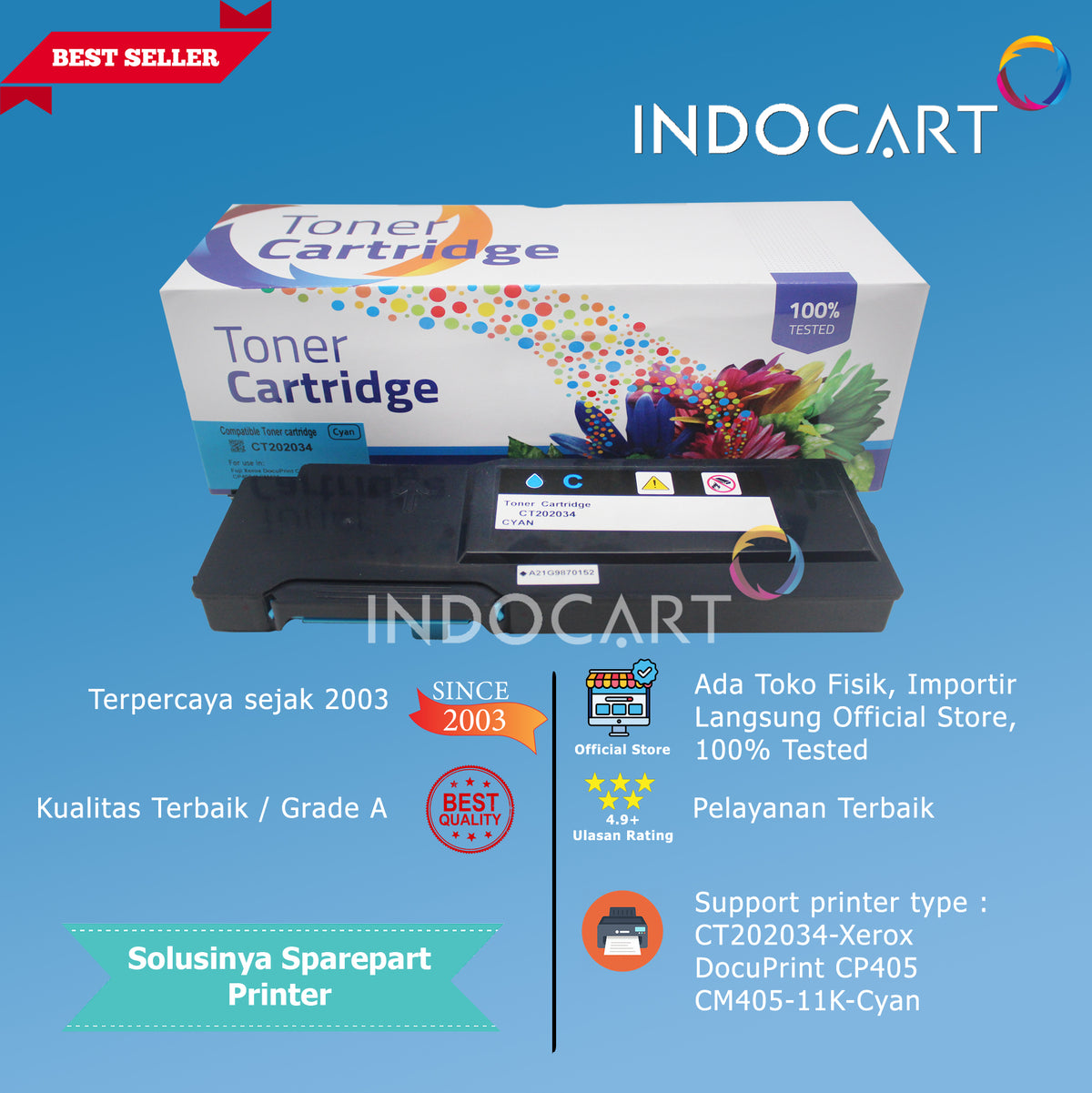 Toner Cartridge Compatible CT202033 CT202034 CT202035 CT202036-Xerox DocuPrint CP405 CM405