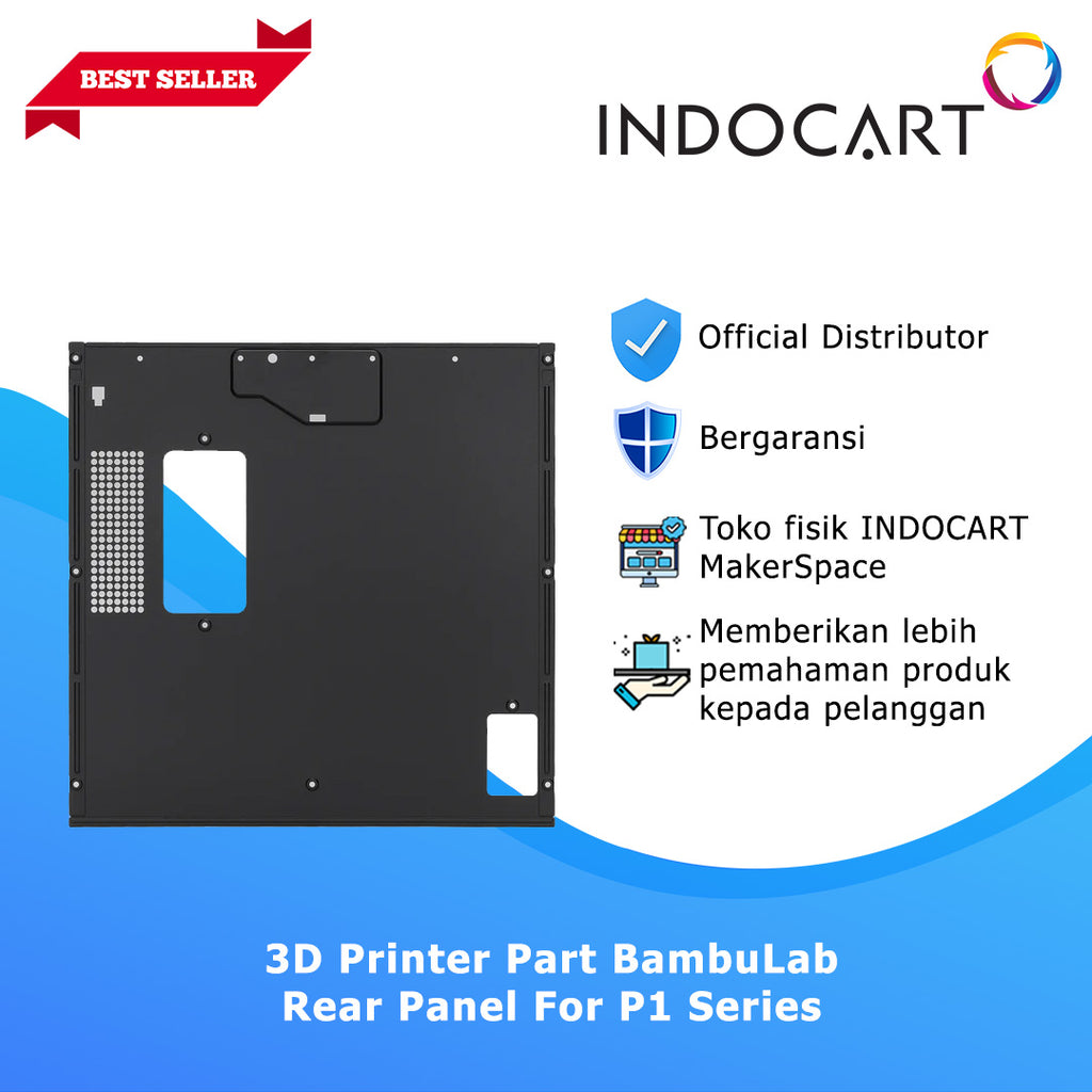 3D Printer Parts BambuLab Rear Metal Back Panel BambuLab P1 Series