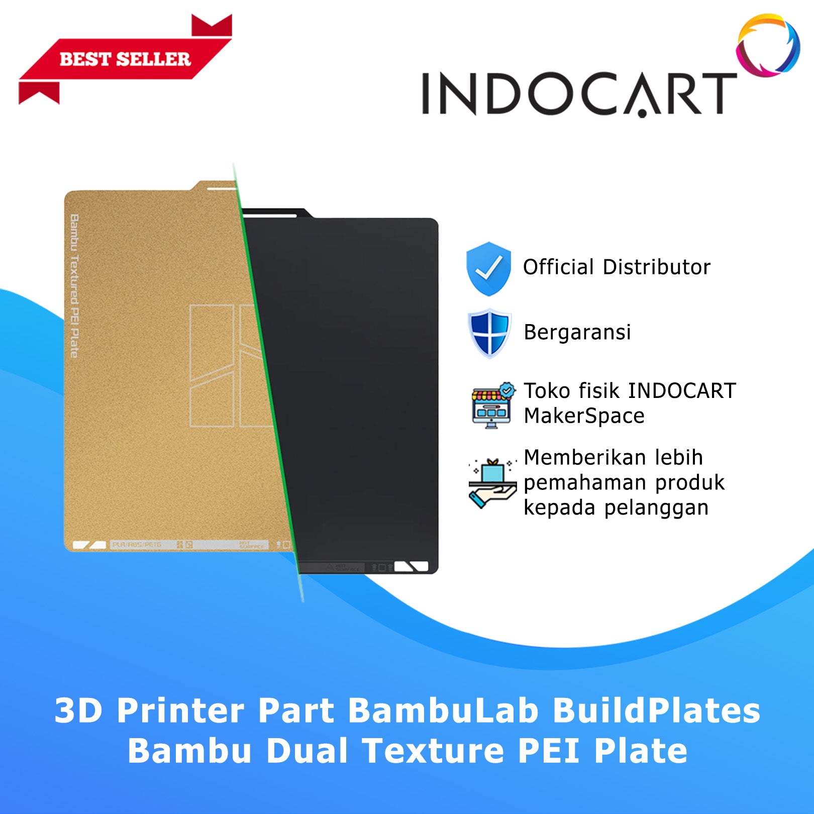 3D Printer Parts BambuLab Bambu Dual Sided Textured PEI Plate BambuLab X1/P1/A1