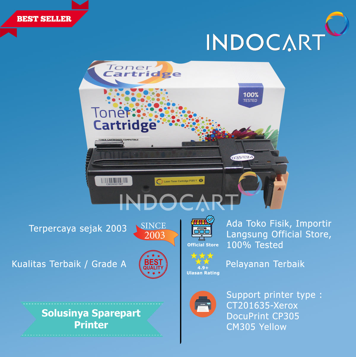 Toner Cartridge Compatible CT201632 CT201633 CT201634 CT201635-Xerox DocuPrint CP305 CM305