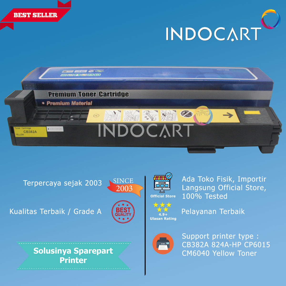 Toner Cartridge Compatible CB390A 825A CB381A CB382A CB383A 824A-HP CLJ CP6015 CM6040