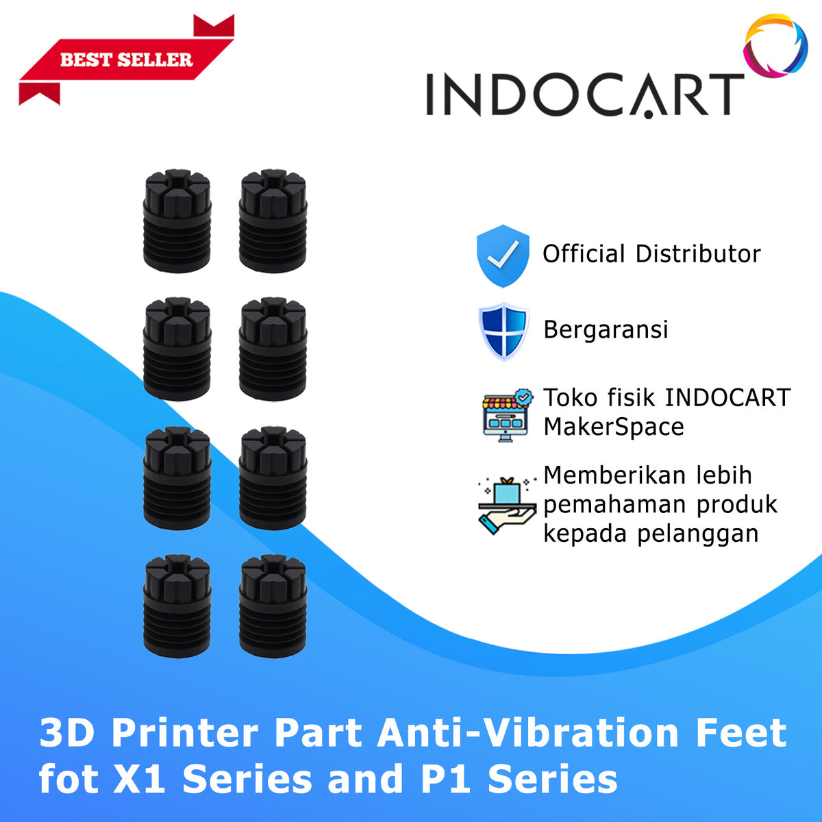 3D Printer Parts BambuLab Anti Vibration Feet BambuLab P1/X1 Series
