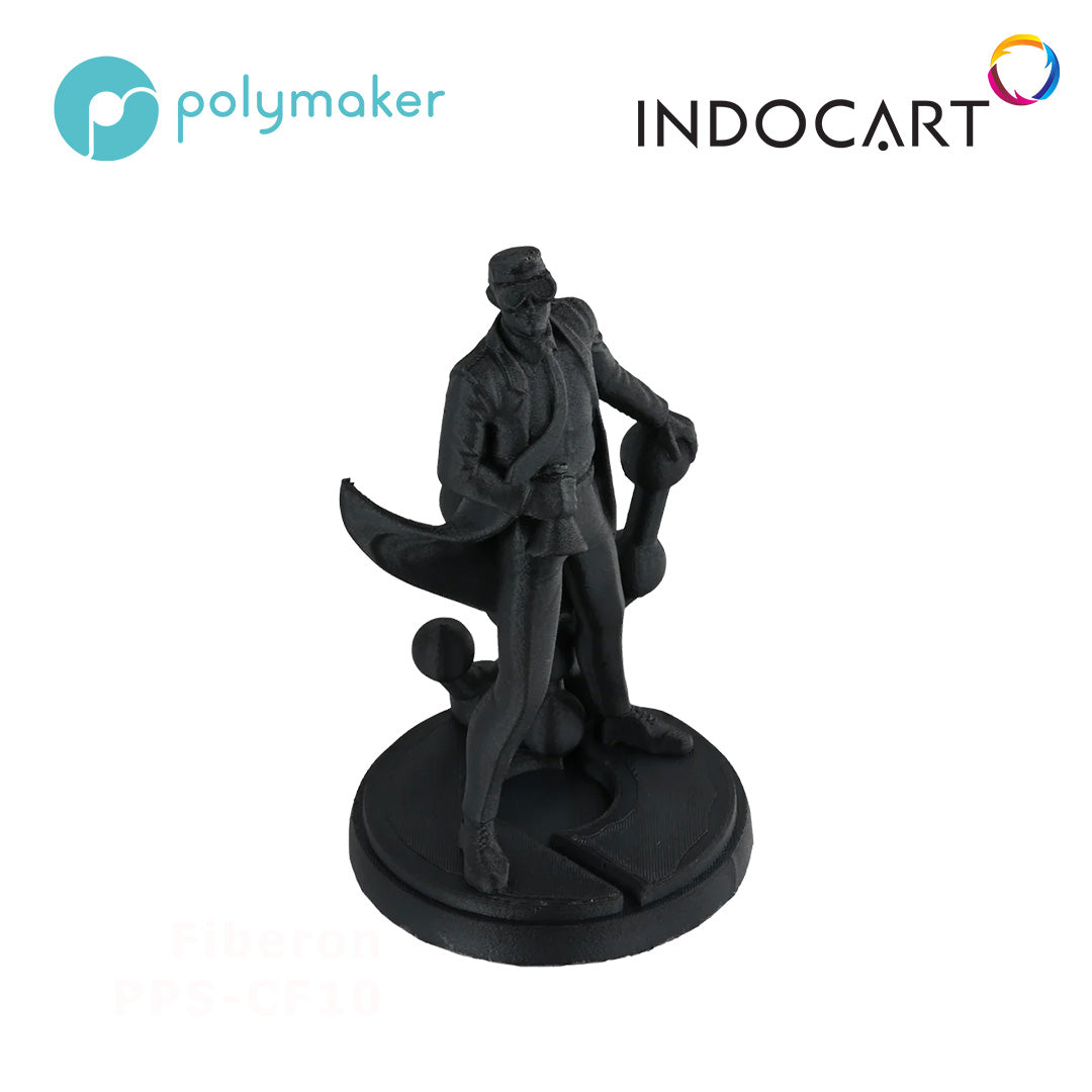 3D Printer Filament PolyMaker Fiberon PPS-CF10 Carbon Fiber PPS/Polyphenylene Sulfide Filament 1.75mm 500gr