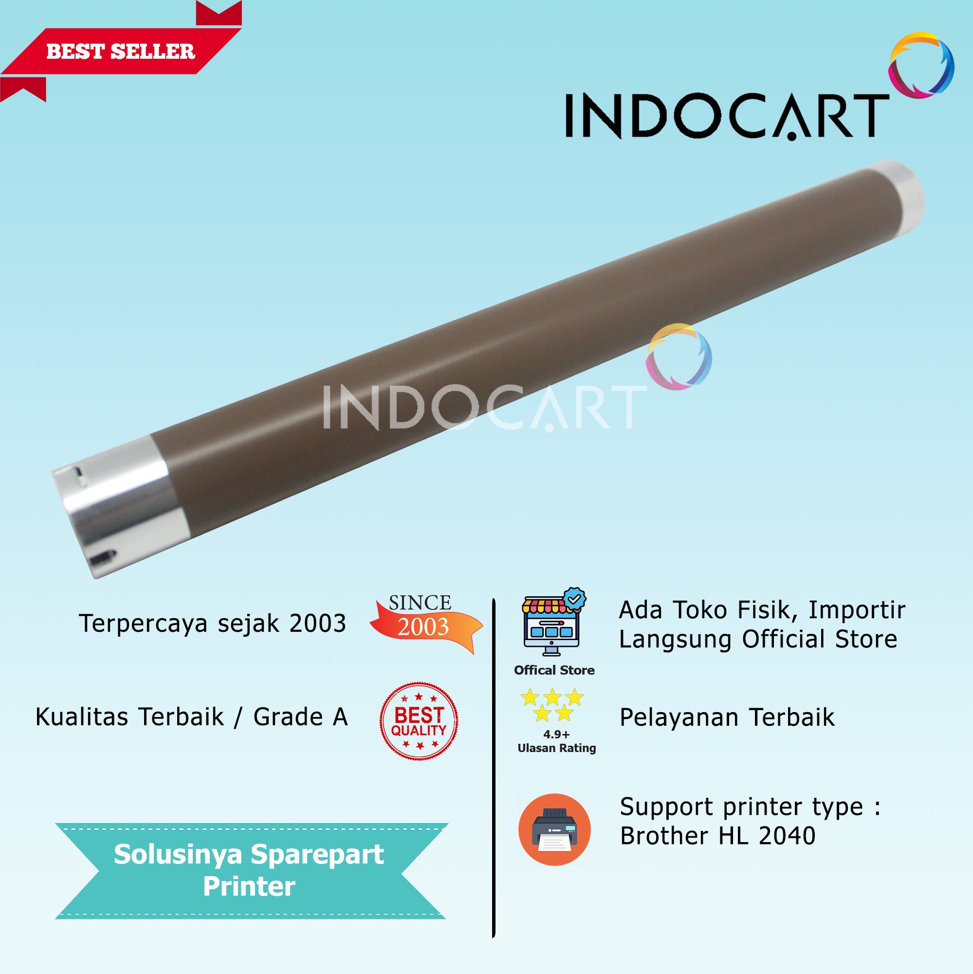 Upper Fuser Roller Compatible-HL 2040 2045 2070N DCP 7010 MFC 7220 7225 7420 7820