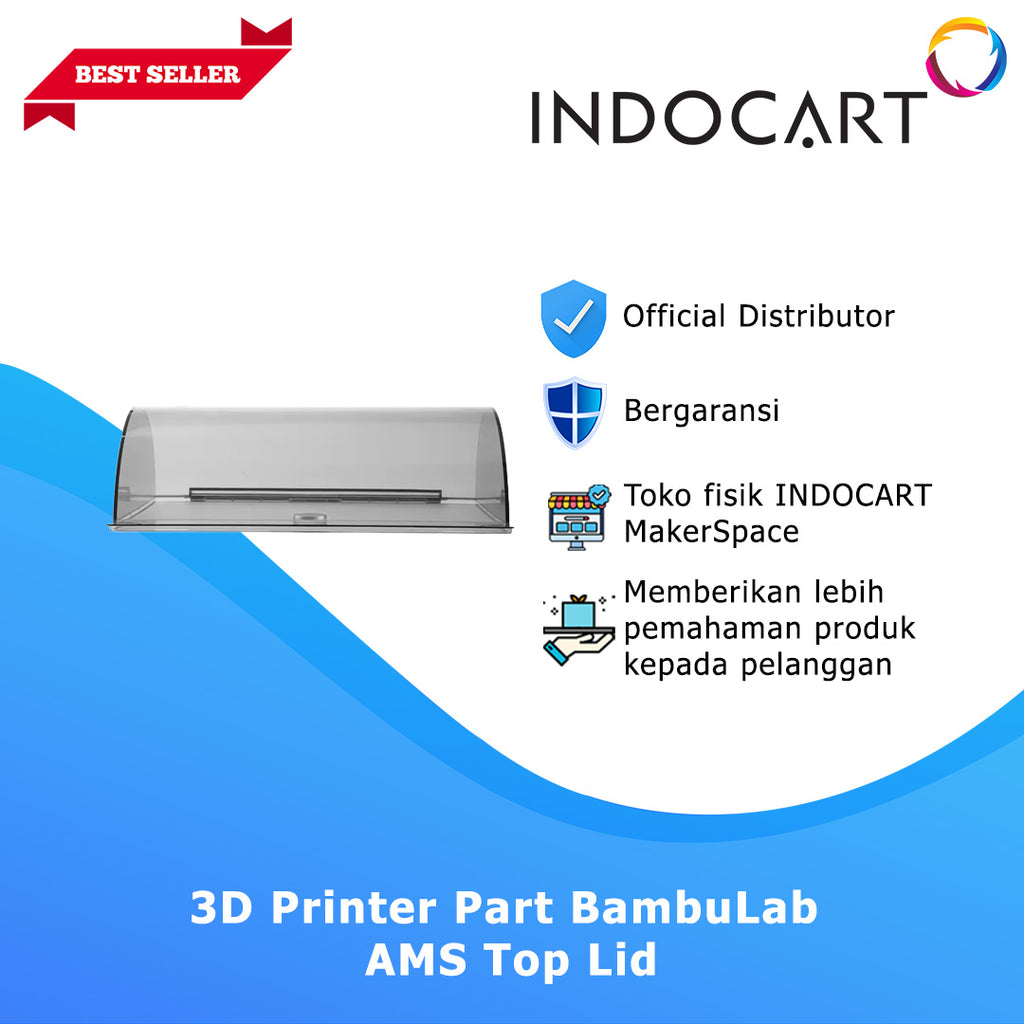 3D Printer Parts BambuLab AMS Black Transparent Top Lid