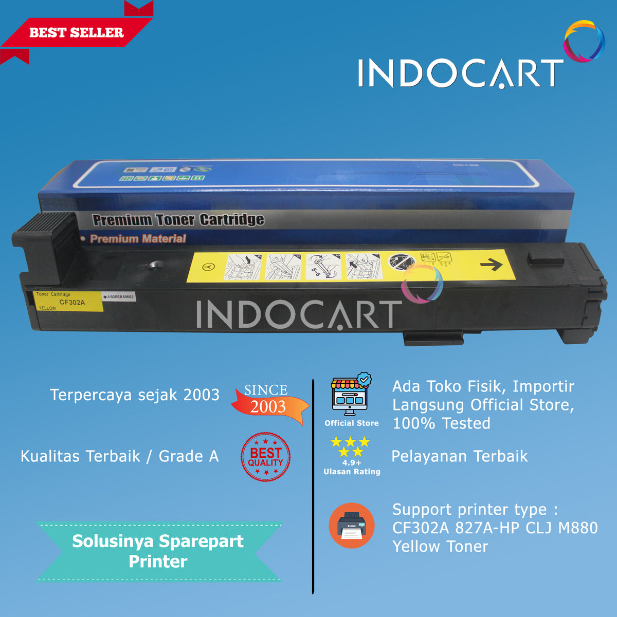 Toner Cartridge Compatible CF300A CF301A CF302A CF303A 827A-HP M880