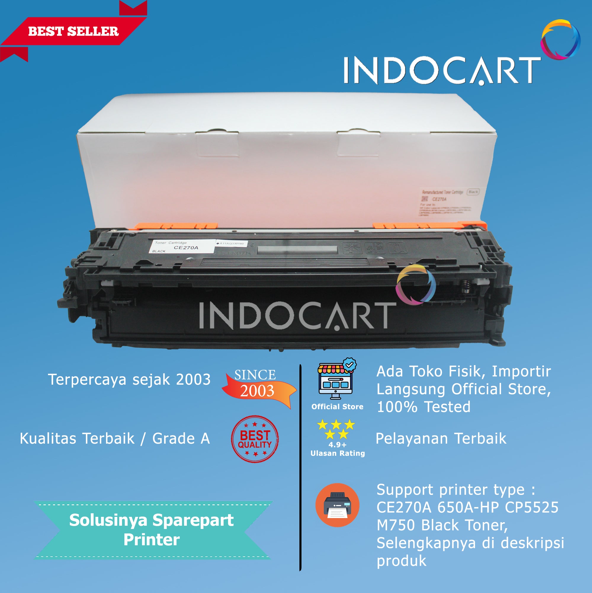 Toner Cartridge Compatible CE270A CE271A CE272A CE273A 650A-HP CLJ CP5525 M750
