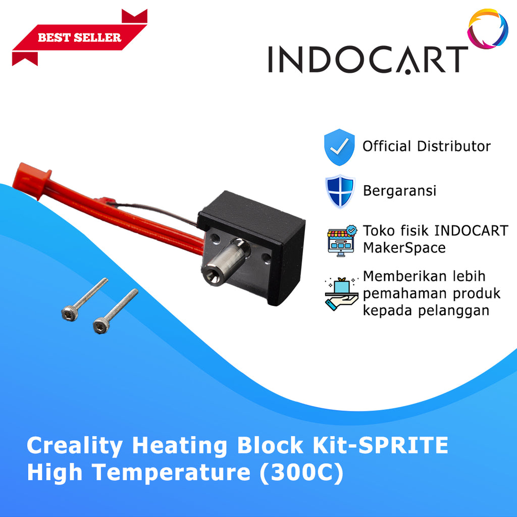 3D Printer Parts Creality OEM Heat Block Kit Sprite High Temperature 300C Creality Ender 3S1Plus/3S1