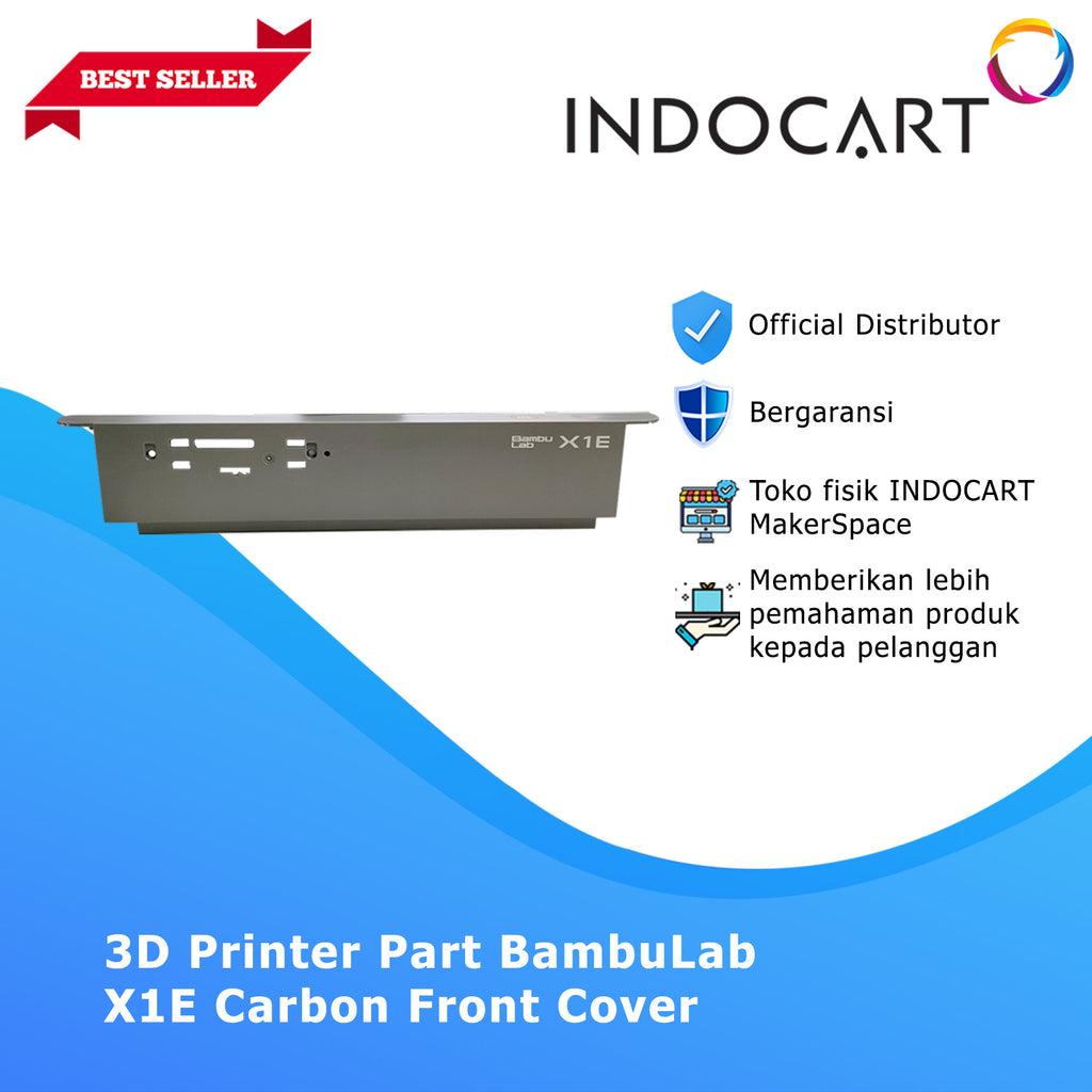 3D Printer Parts BambuLab Carbon Front Cover BambuLab X1E