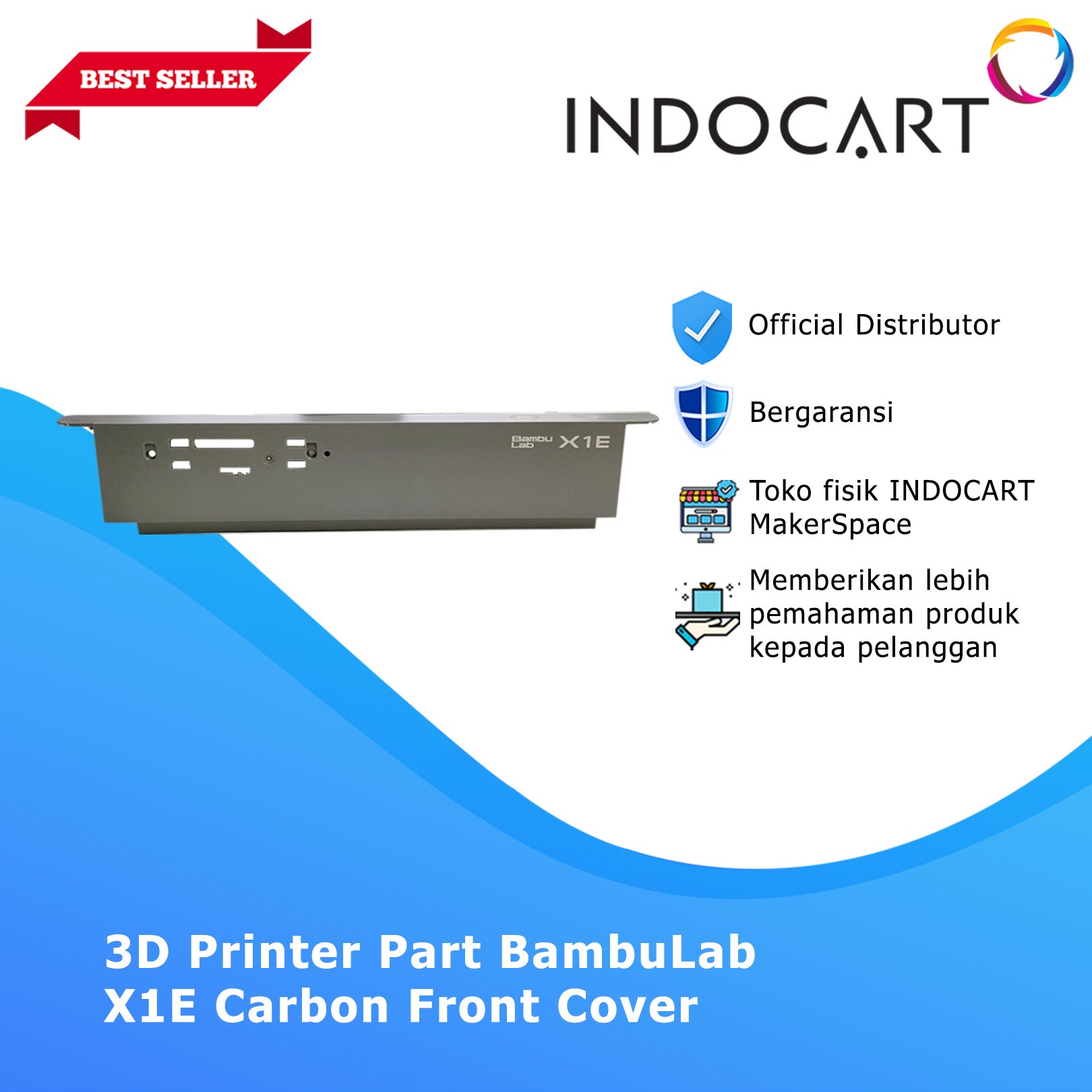 3D Printer Parts BambuLab Carbon Front Cover BambuLab X1E