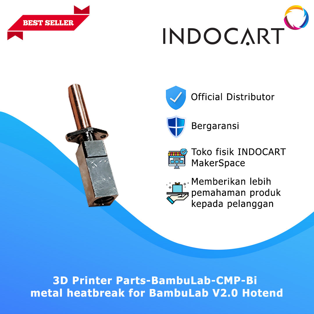 3D Printer Parts BambuLab Compatible Bi Metal Heatbreak V2.0 Hotend BambuLab
