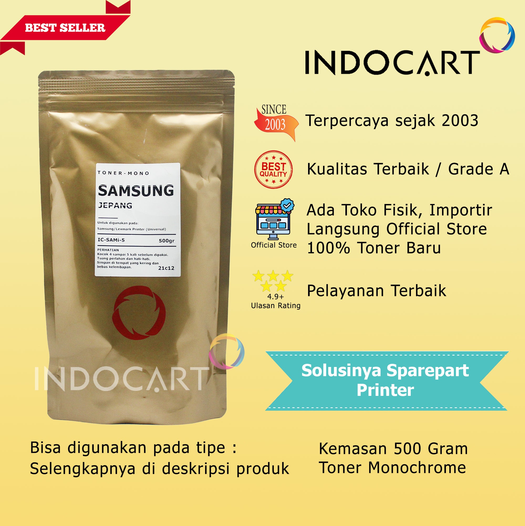 Serbuk Toner Jepang MLT-D111S D116S-Samsung M2020 M2022 M2070 M2625 M2675 M2825