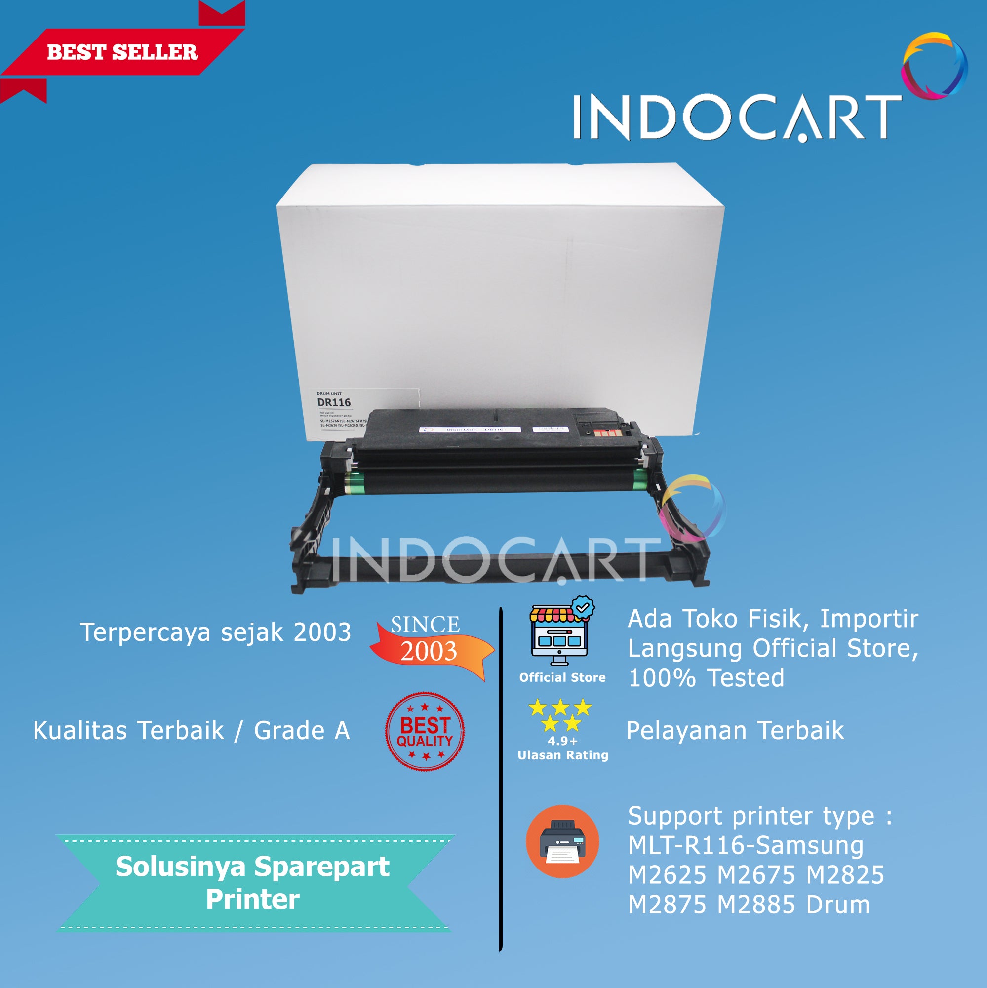 Toner Imaging Drum Compatible MLT-R116-Samsung M2625 M2675 M2825 M2875 M2885