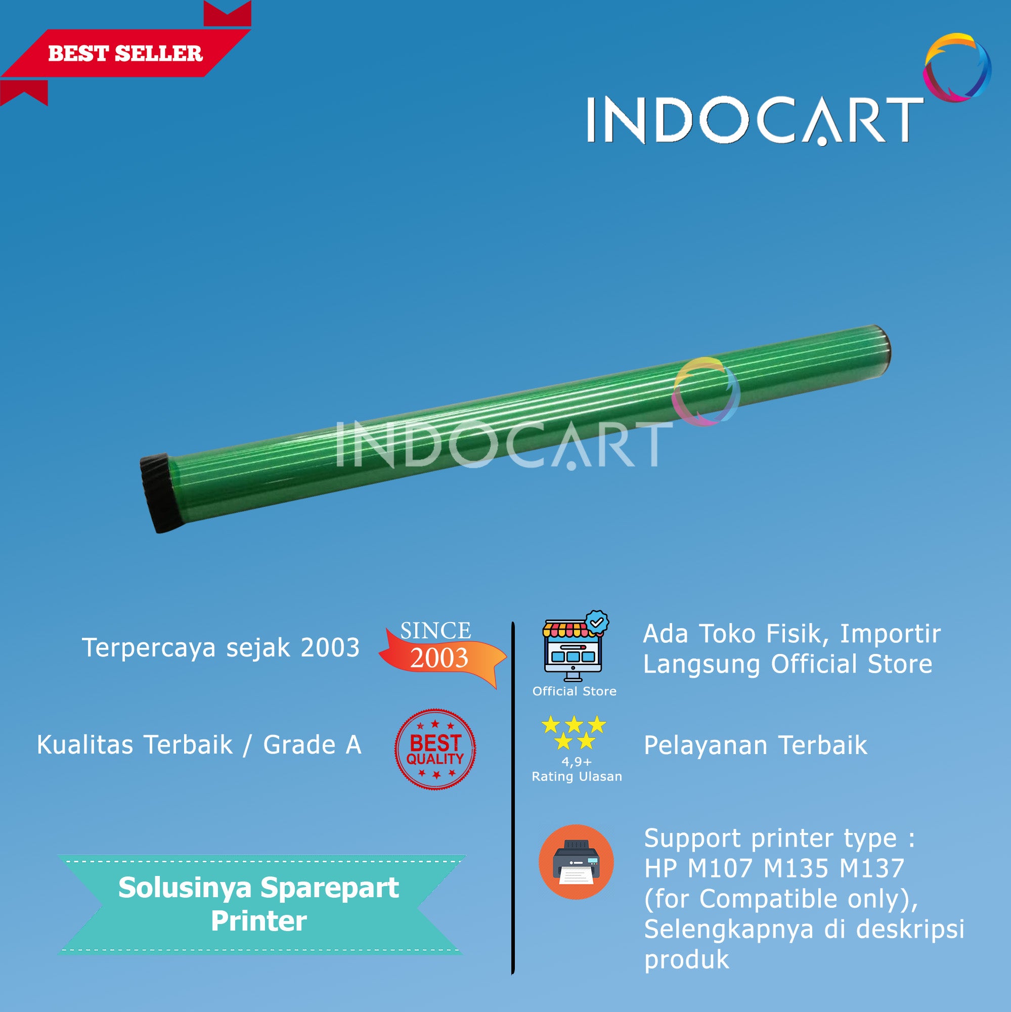 OPC Drum Glossy Untuk HP LJ M107a M107w M135a M135w M137fnw-Compatible
