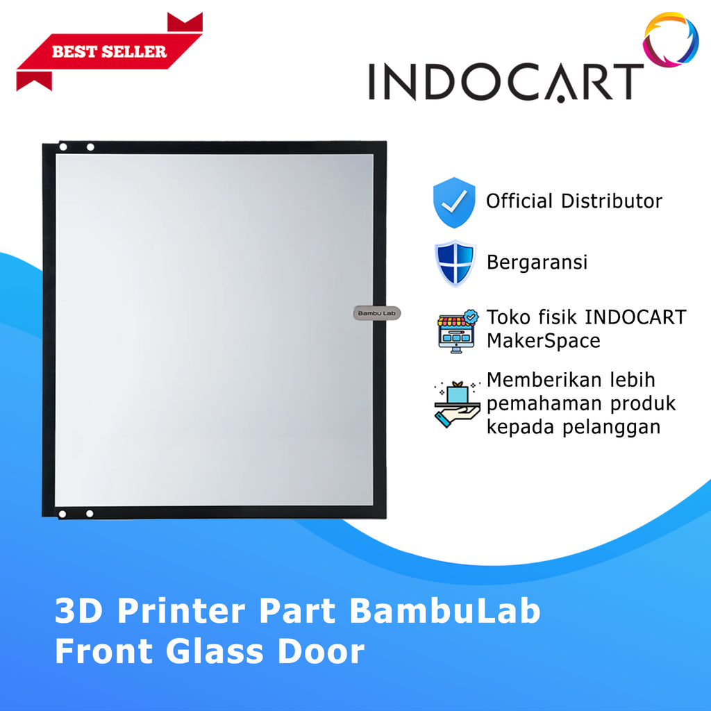 3D Printer Parts BambuLab Front Glass Door BambuLab X1/P1 Series