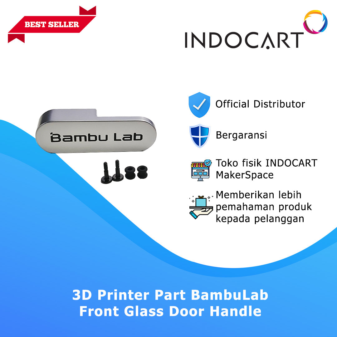 3D Printer Parts BambuLab Front Glass Door Handle BambuLab P1S/XIC/X1E
