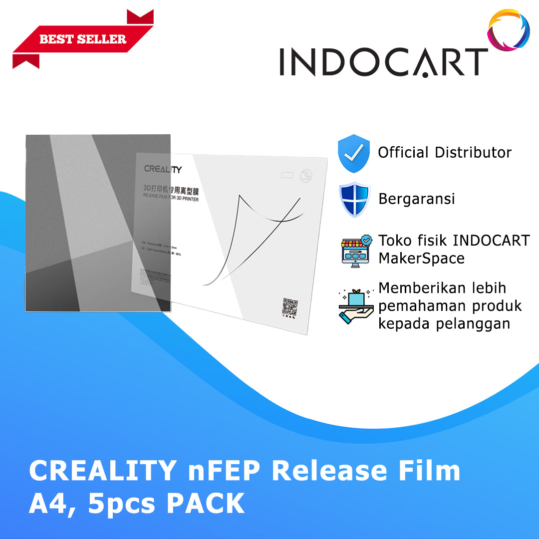 3D Printer Parts Creality FEP nFEP Release Film 297x210x0.15mm-5Pcs