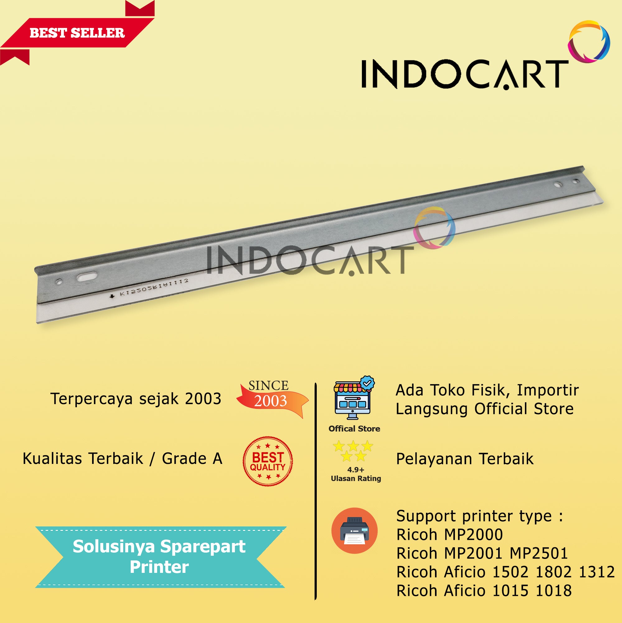 Wiper Blade Kuroki Ricoh Aficio 1502 1802 1312 1015 1018