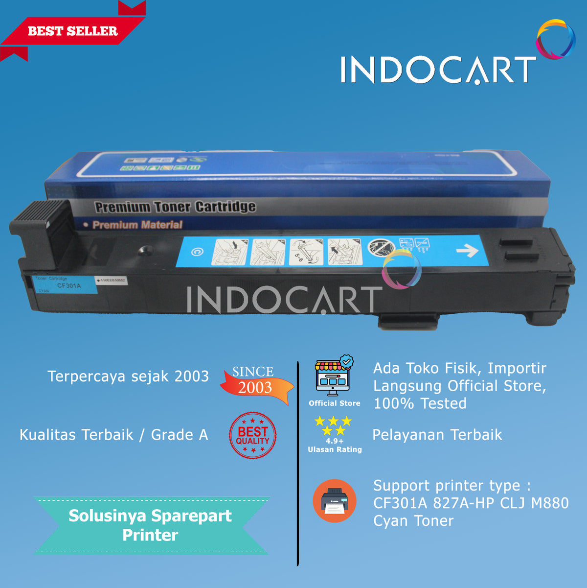 Toner Cartridge Compatible CF300A CF301A CF302A CF303A 827A-HP M880
