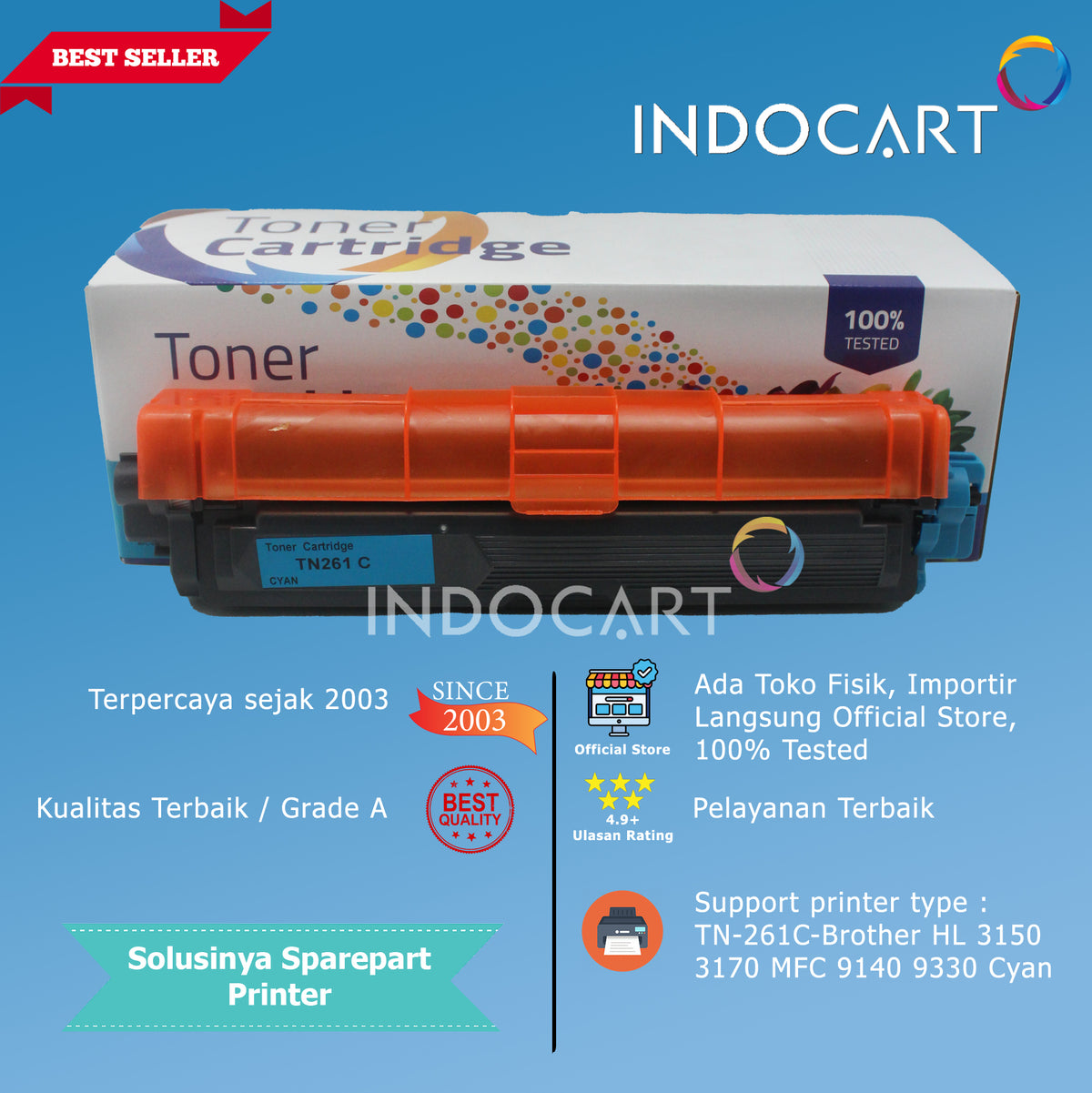 Toner Cartridge Compatible TN-261 TN261-HL 3150 3170 MFC 9140 9330
