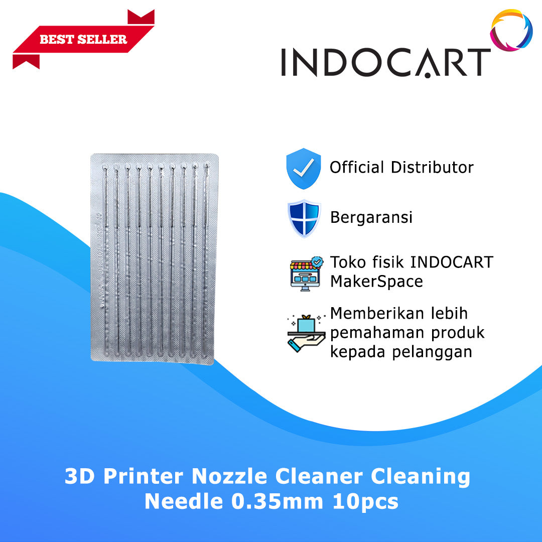 3D Printer Tools Nozzle Cleaner Cleaning Needle 0.35mm Pack 10pcs