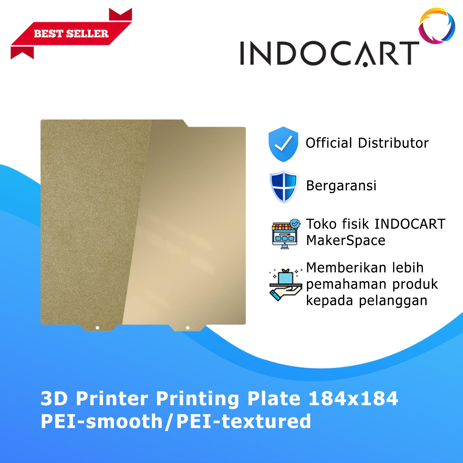 3D Printer Printing Plate Smooth PEI/Textured PEI Spring Steel Without Magnetic Base