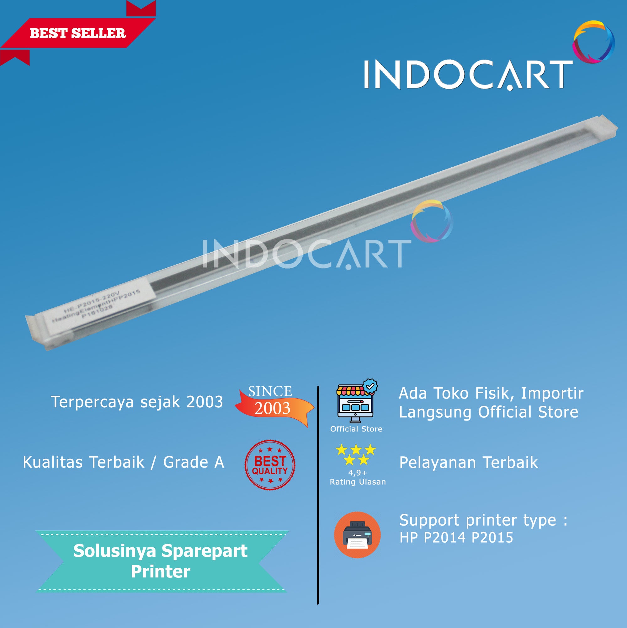 Heating Element-Keramik Fuser Pemanas-HP LaserJet P2014 P2015 M2727