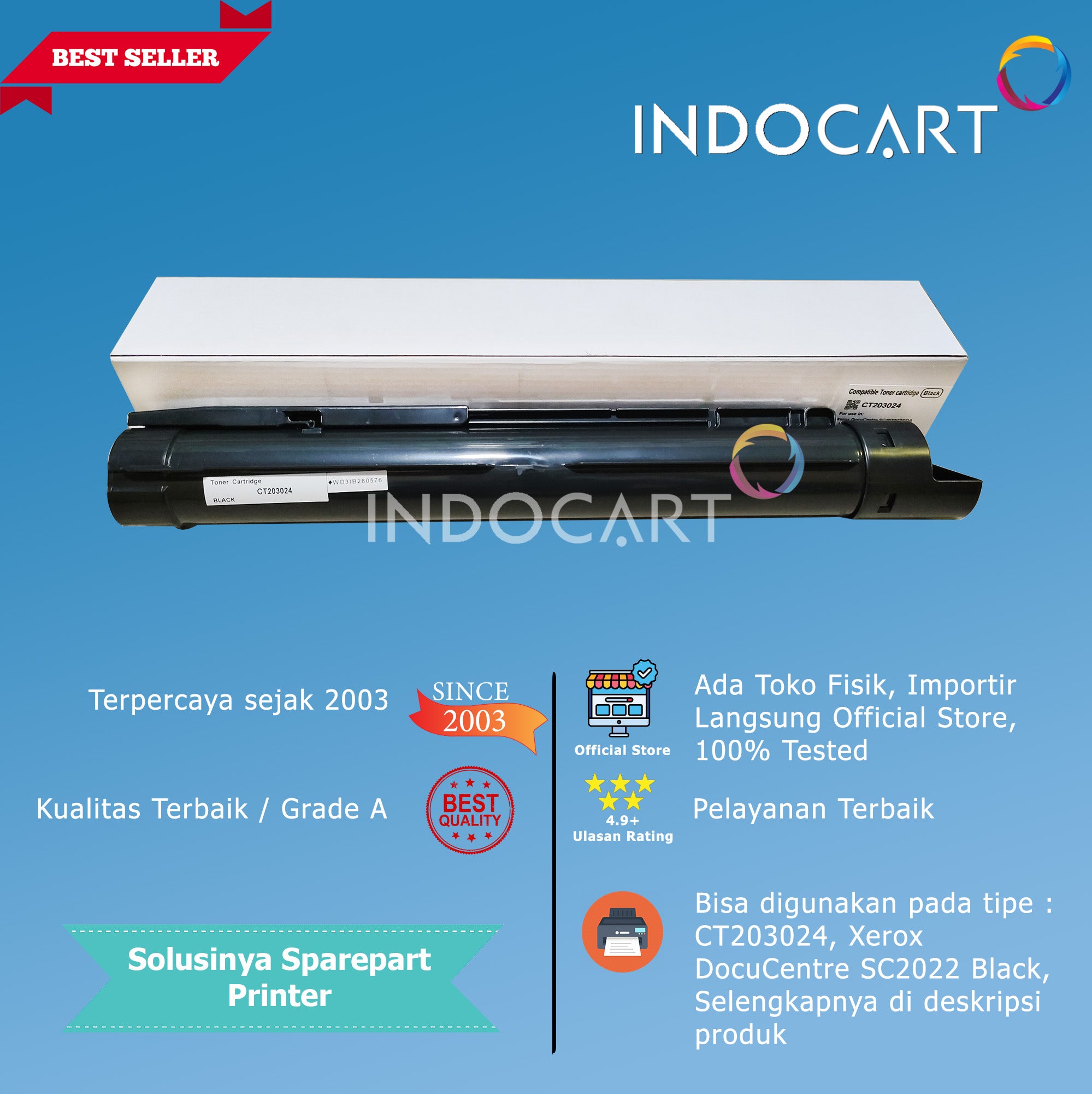 Toner Cartridge Compatible CT203024 CT203025 CT203026 CT203027-Xerox DC SC2022