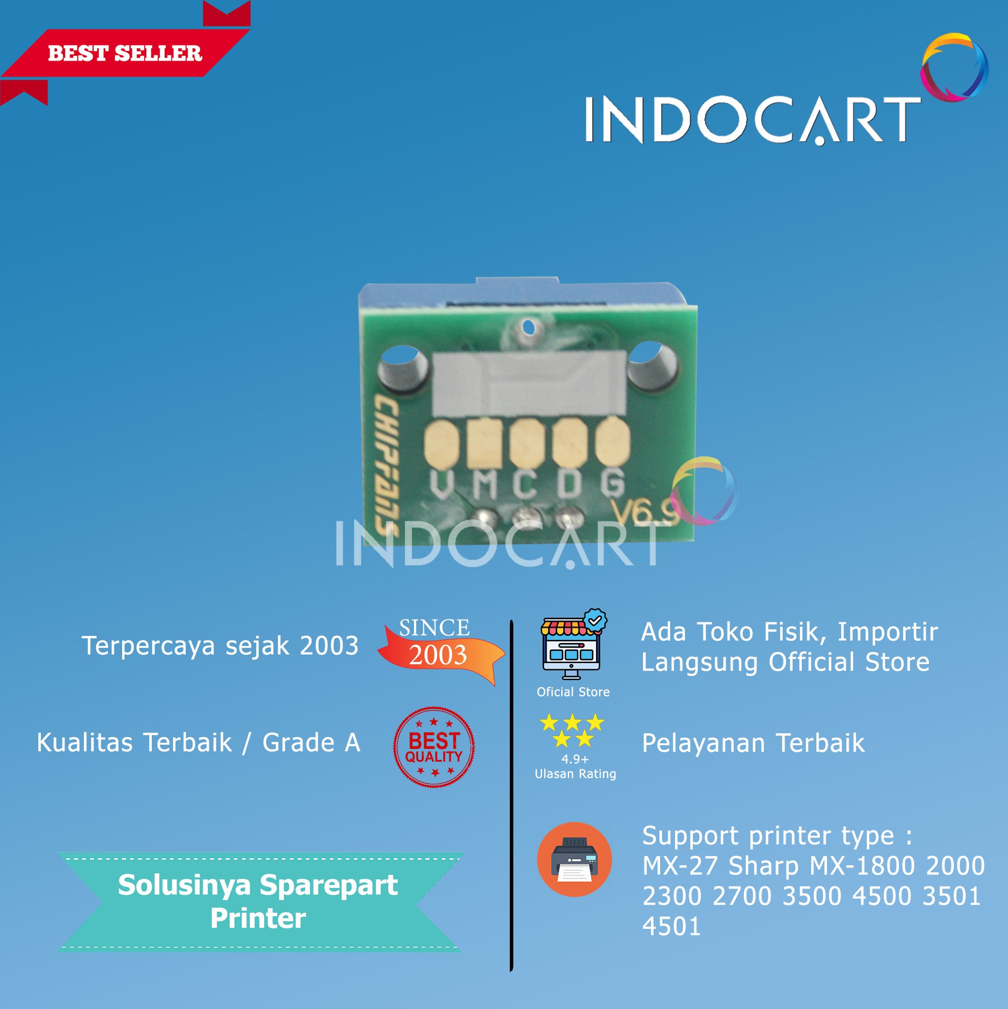 Chip MX-27 KST CST MST YST-Sharp MX-1800 2000 2300 2700 3500 4500 3501 4501