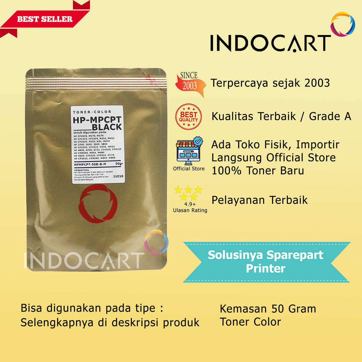 Serbuk Toner Warna MPCPT CRG 323 331 416 418-Canon LBP 7750 7100 MF 8030 8050 8350 (35gr-200gr)
