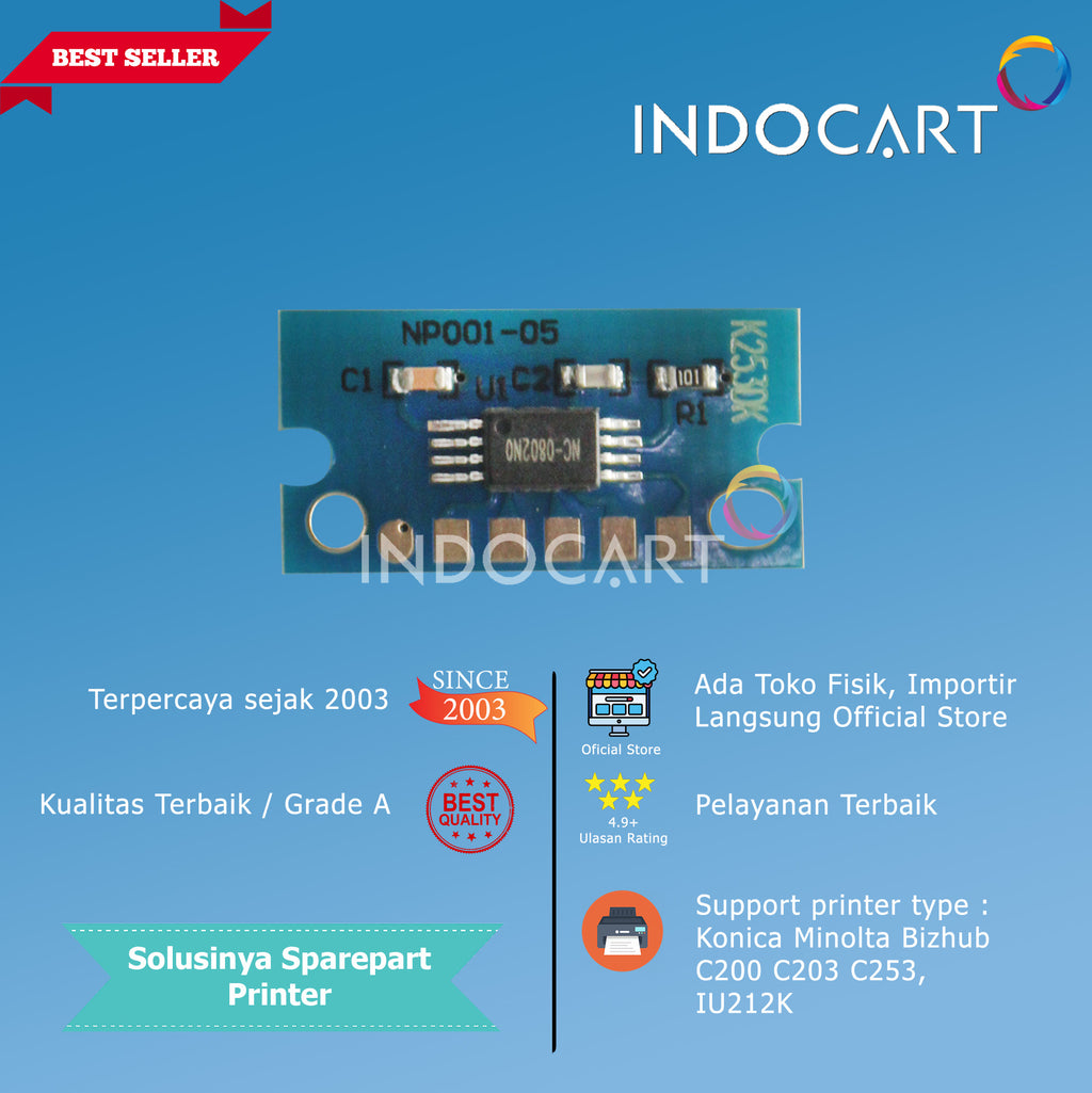 Chip Konica Minolta Bizhub C200 C203 C253-Drum