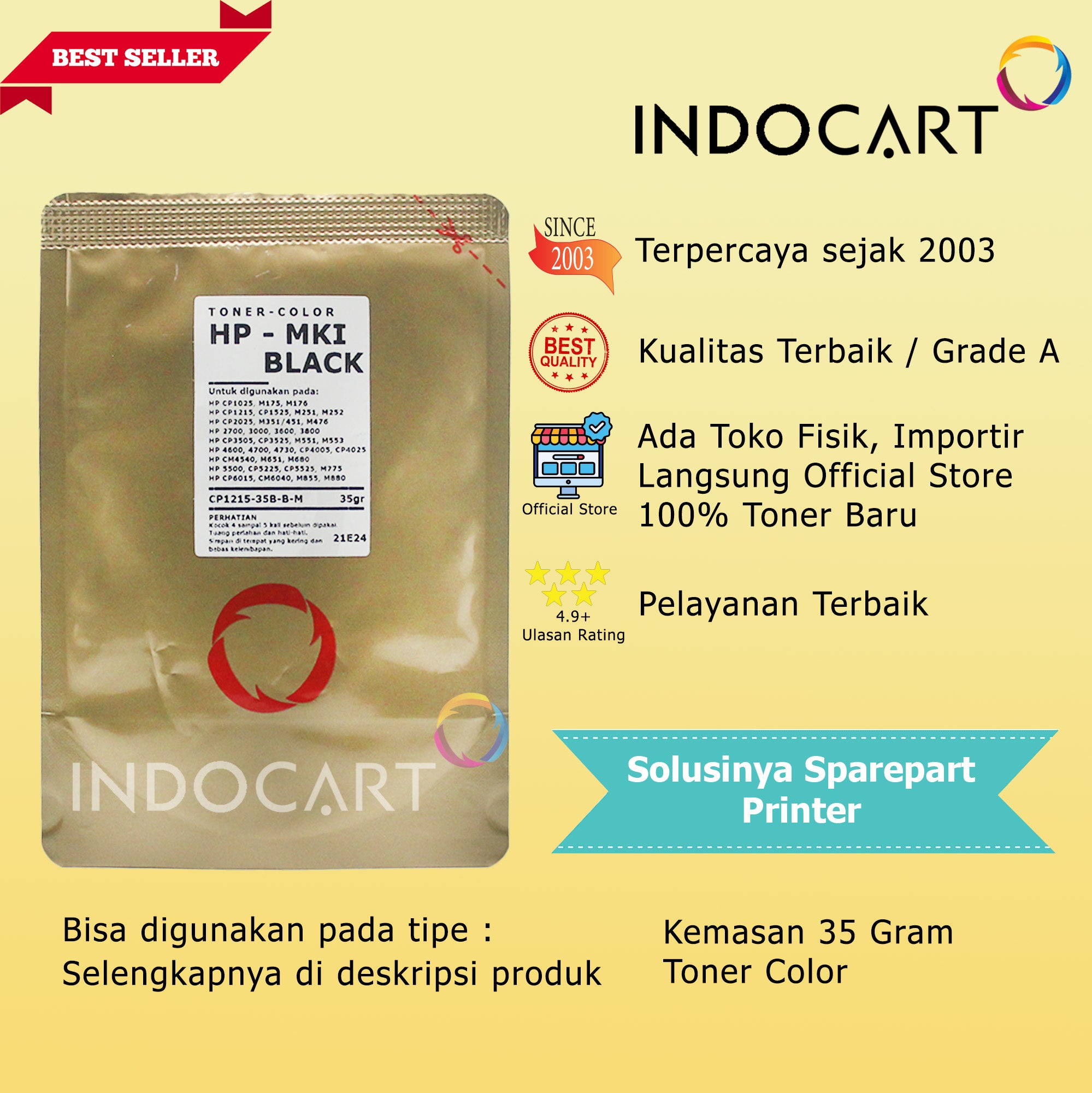 Serbuk Toner Warna Mitsubishi-504A 507A 650A 651A-HP CP3525 CP5525 M551 M570 CM3530 (35gr-170gr)