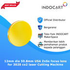 Laser Engraver/Cutter Parts Focus Lens 12mm Focal Length 50.8mm for 3020 Co2