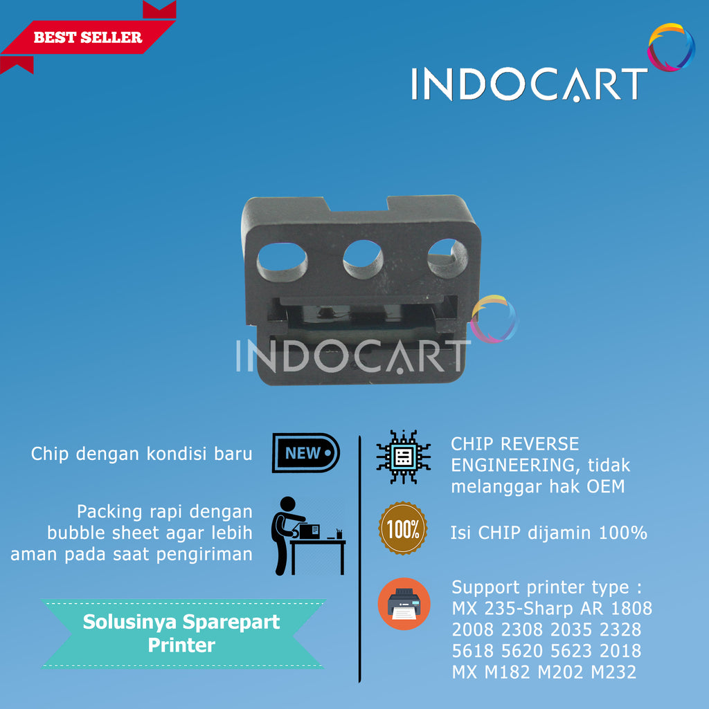 Chip MX 235-Sharp AR 1808 2008 2308 2035 2328 5618 5620 5623 2018 MX M182 M202 M232-16K