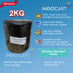 Plastik hitam-lebar 15cm-pembungkus toner cartridge-2kg-90m