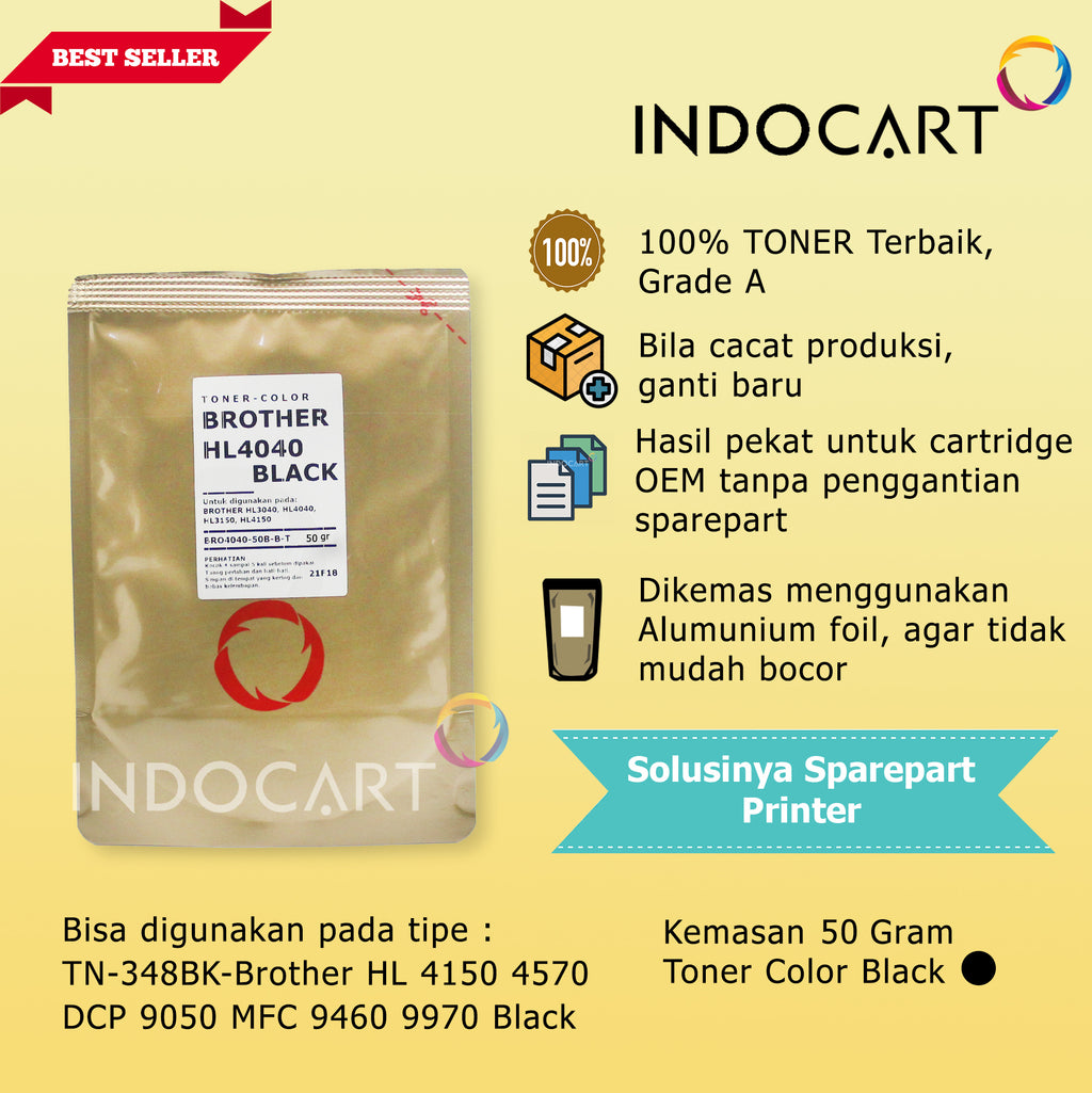 Serbuk Toner Warna Jepang TN-351 TN-359 TN-451 TN-459-HL L8250 L8350 MFC L8850 L8690 (50gr-150gr)