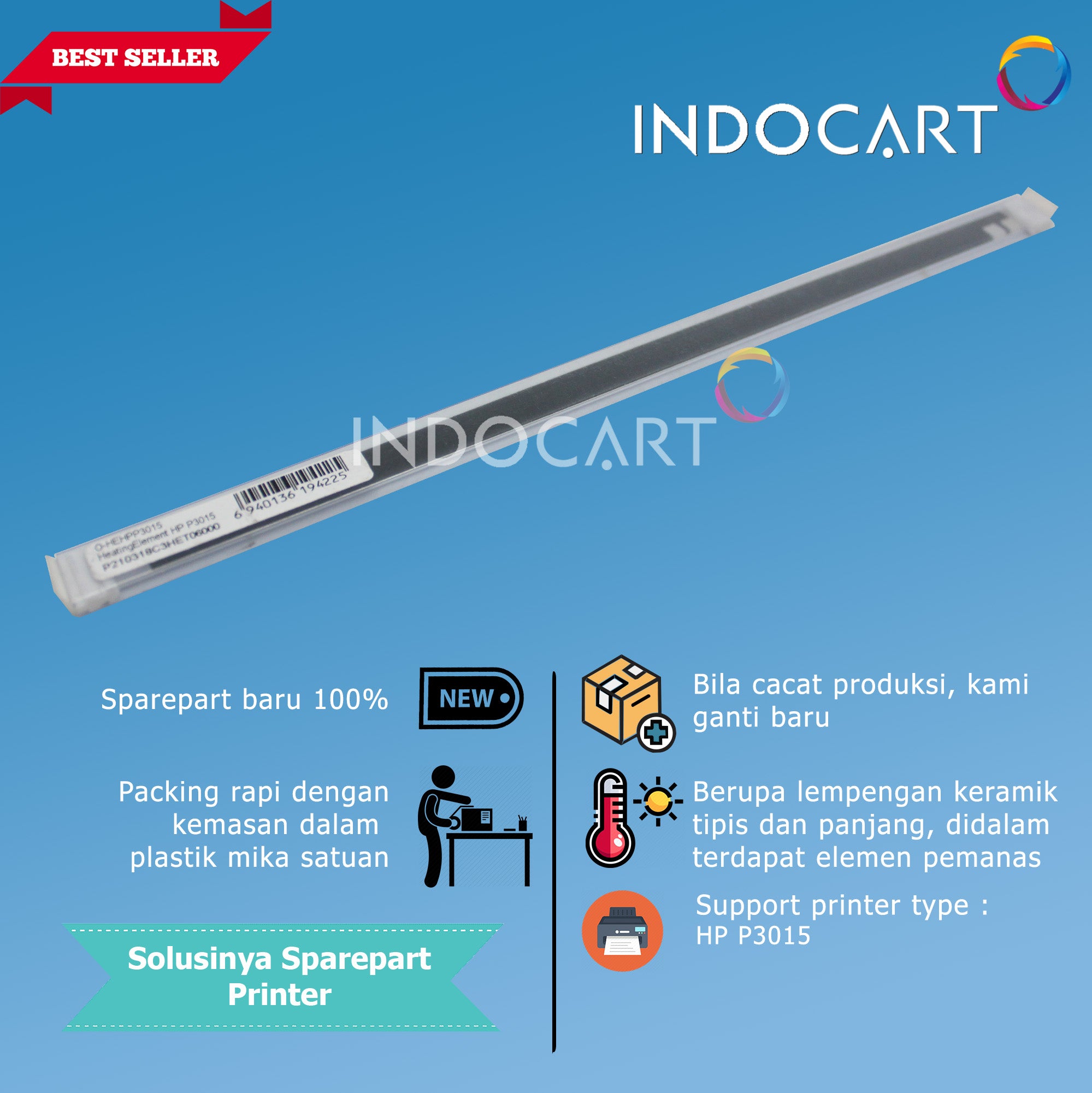 Heating Element-Keramik Fuser Pemanas-HP LaserJet P3015