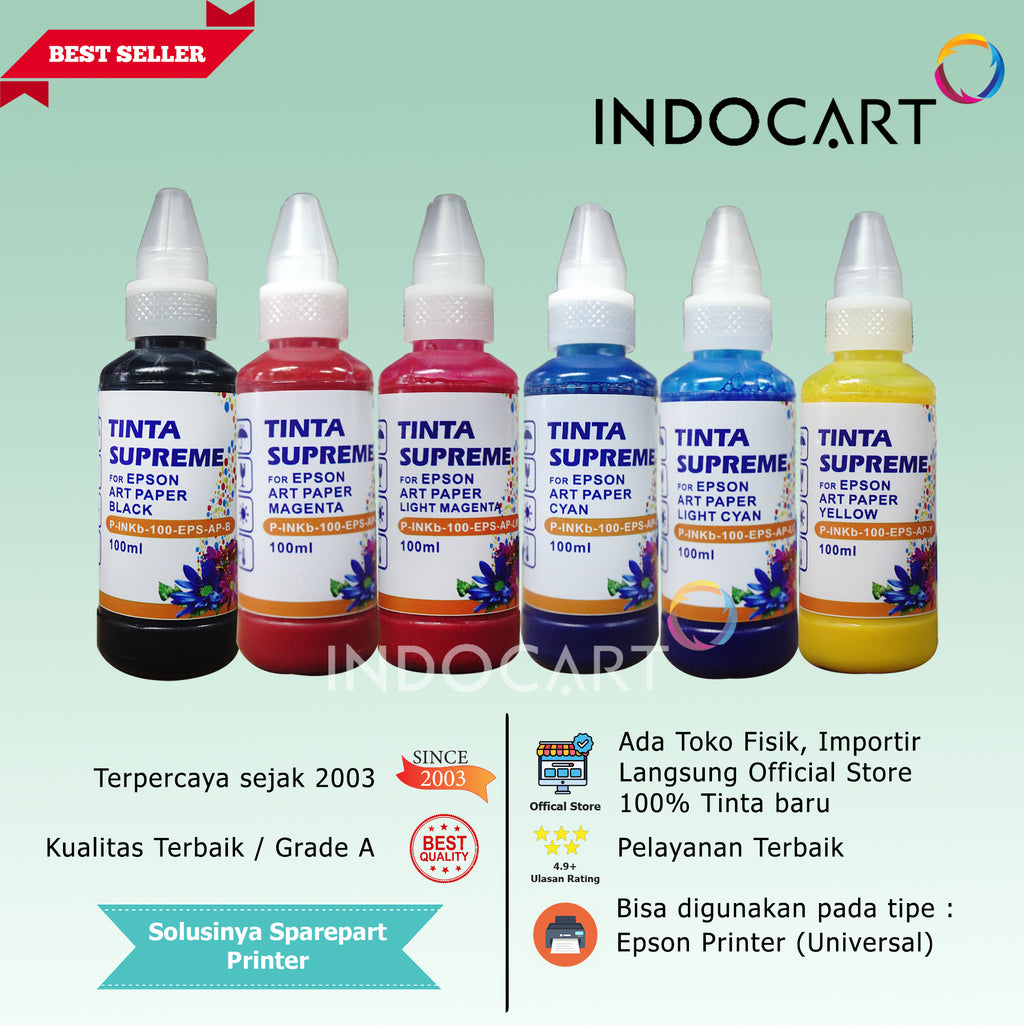 IndoCart Tinta Refill Printer Epson-Art Paper Ink-100ml