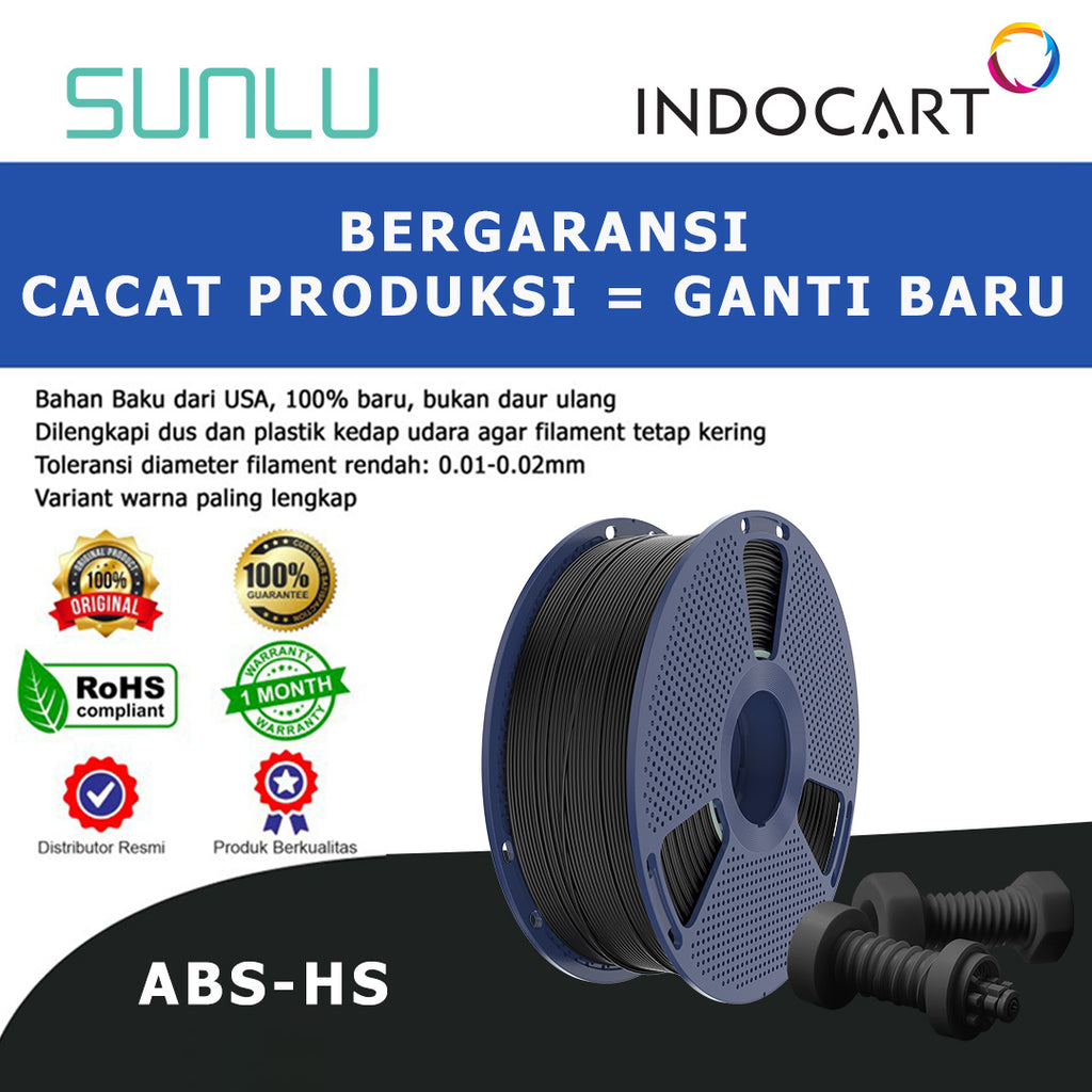 3D Printer Filament SUNLU High Speed ABS High Strength and Speed Print Up To 350mm/s