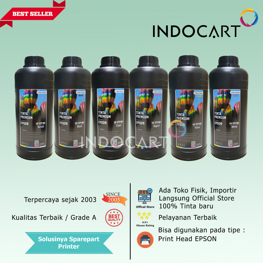 Tinta UV DTF Epson Direct Transfer Film Premium Ink-Hard 1Kg