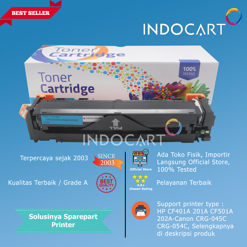 Toner Cartridge Compatible CF400A CF401A CF402A CF403A 201A-HP CLJ M252 M274 M277