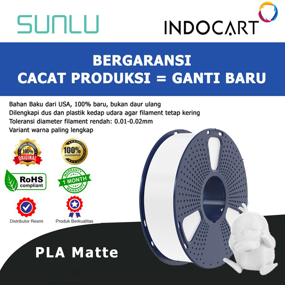 3D Printer Filament SUNLU PLA Matte Textured and Neat Winding 1.75mm 1kg