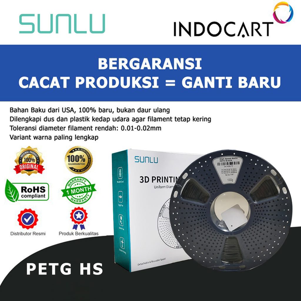 3D Printer Filament SUNLU PETG High Speed Matte 1.75mm 1Kg